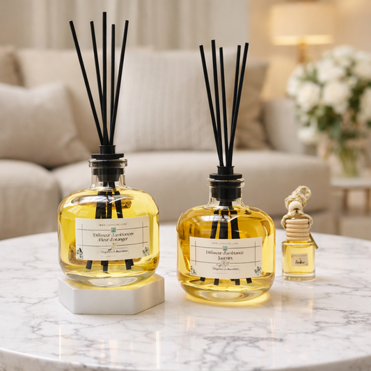 Pack 2 Diffuseurs 200ml + 1 Diffuseur Voiture Gratuit