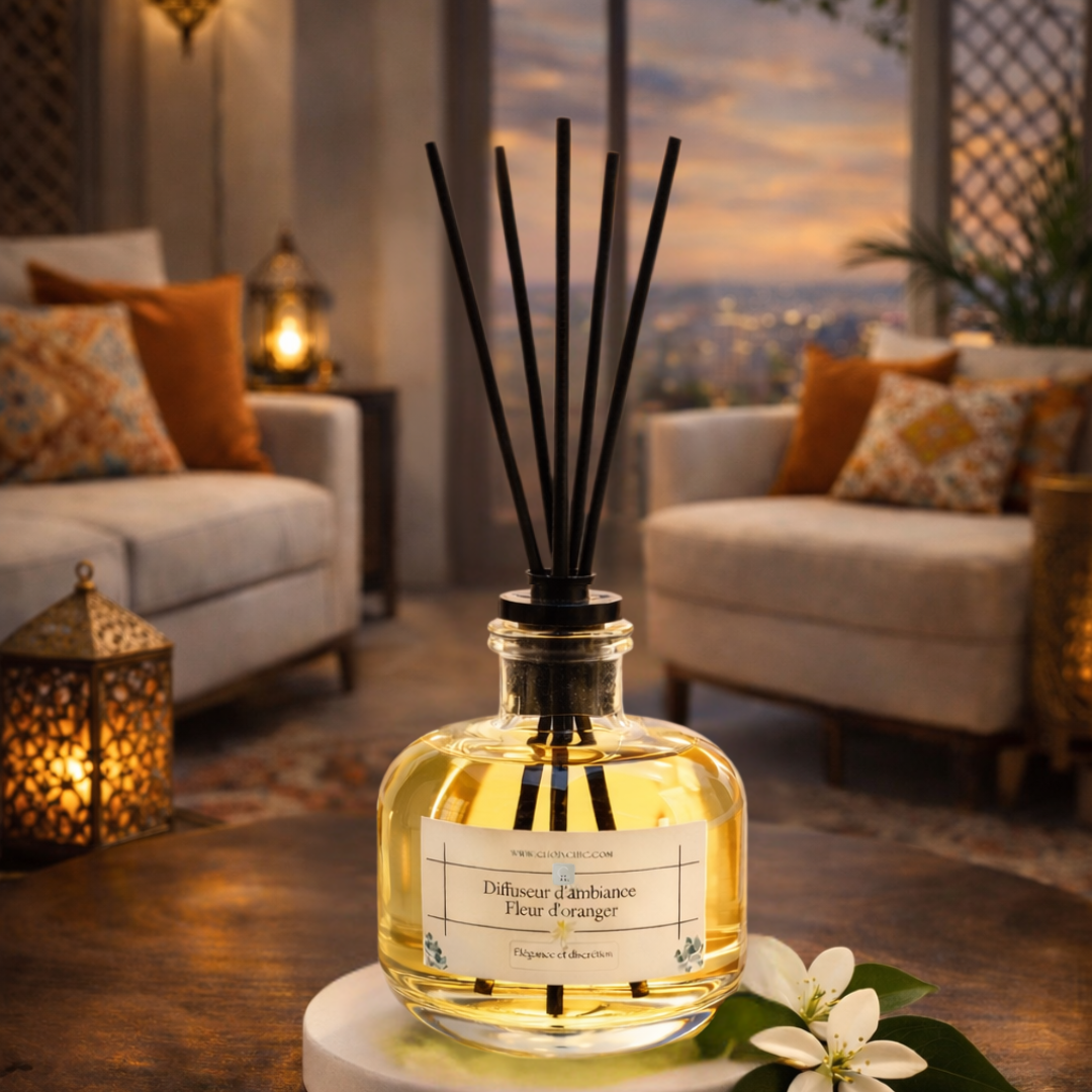 Diffuseur à bâtonnets 200ml parfum intérieur élégant Maroc