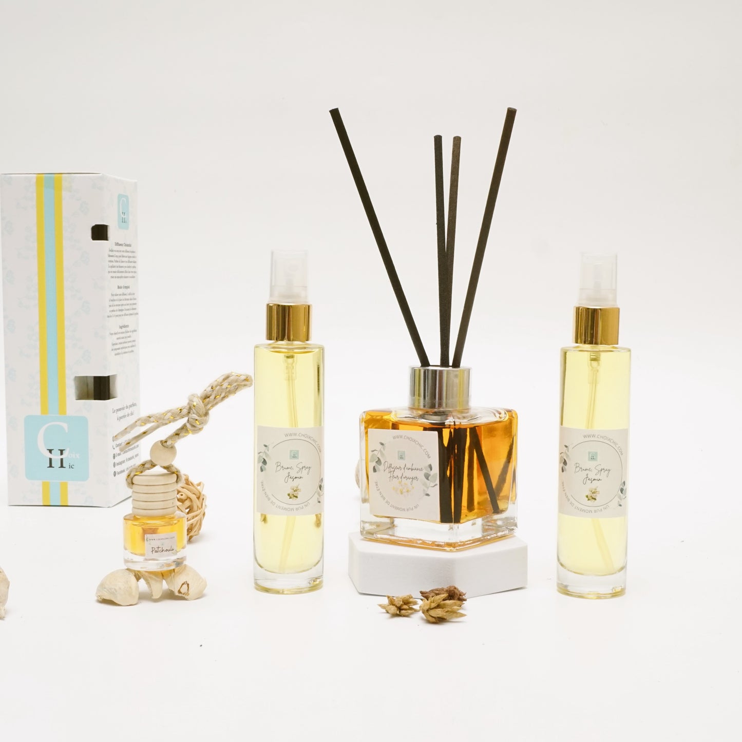 Pack: Diffuseur +2 Sprays + Diffuseur Voiture