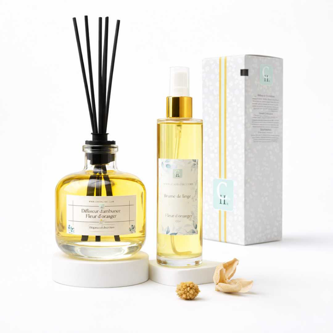 Pack parfums d'ambiance: Diffuseur 200ml – spray 100ml