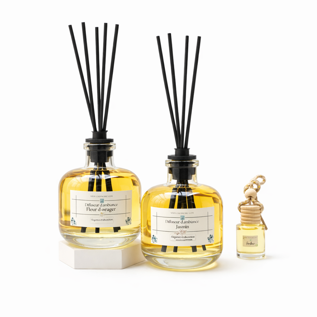 Pack diffuseurs d’ambiance 200ml ChoixChic fleur d’oranger