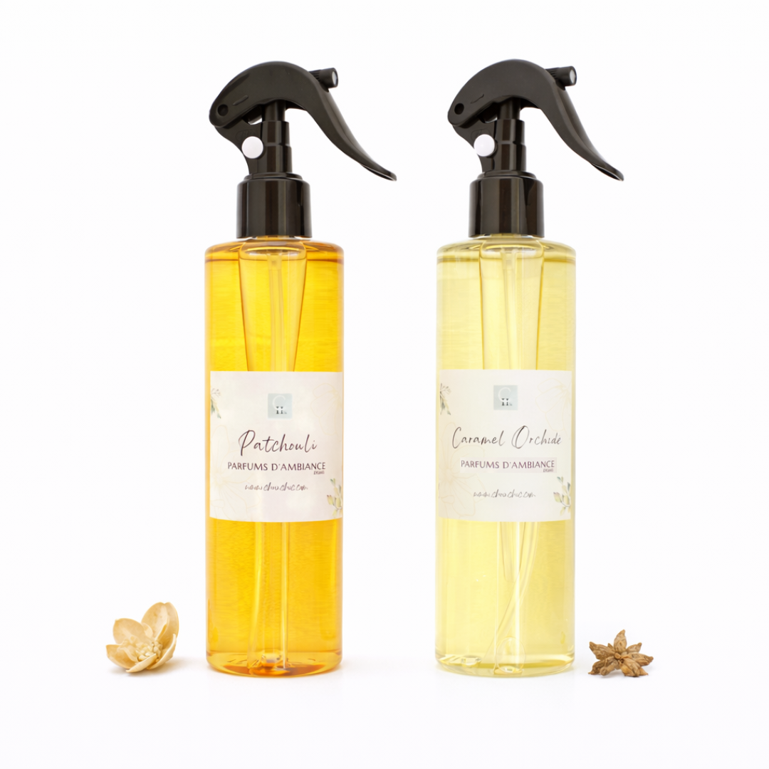 pack 2 sprays parfum maison 240ml parfum intérieur élégant