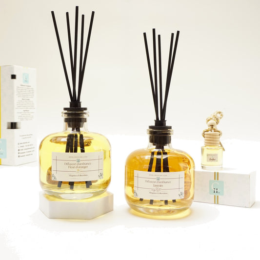 Pack diffuseurs d’ambiance 200ml ChoixChic avec diffuseur voiture