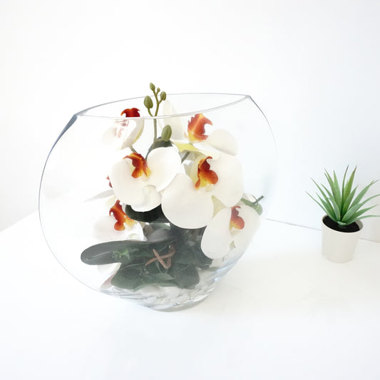 Vase Terrarium Orchidées artificielles